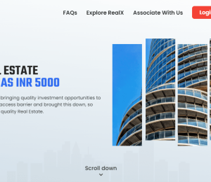 real estate website secreenshot